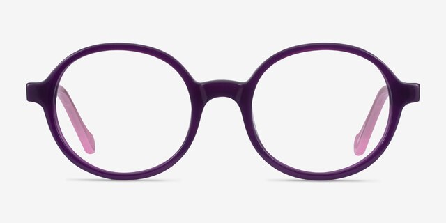 Confetti Purple Pink AcetateEyeglass Frames from EyeBuyDirect, Front View