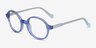 Confetti Clear Blue AcétateMontures de lunettes de vue d'EyeBuyDirect, Vue d'Angle