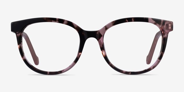Popcorn Floral Pink AcétateMontures de lunettes de vue d'EyeBuyDirect, Vue de Face