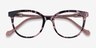 Popcorn Floral Pink AcétateMontures de lunettes de vue d'EyeBuyDirect, Vue Rapprochée