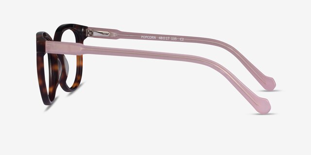 Popcorn Tortoise Pink AcetateEyeglass Frames from EyeBuyDirect, Side View