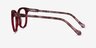 Popcorn Red Floral AcetateEyeglass Frames from EyeBuyDirect, Side View