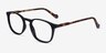 Skate Black Tortoise AcétateMontures de lunettes de vue d'EyeBuyDirect, Vue d'Angle