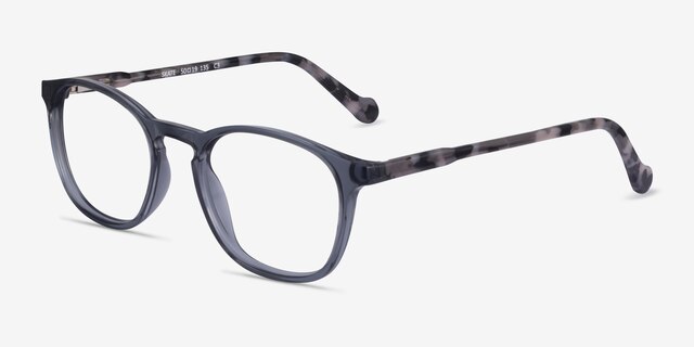 Skate Clear Gray Tortoise AcetateEyeglass Frames from EyeBuyDirect, Angle View