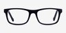 Scuba Dark Purple Clear Blue AcetateEyeglass Frames from EyeBuyDirect, Front View