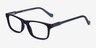 Scuba Dark Purple Clear Blue AcetateEyeglass Frames from EyeBuyDirect, Angle View