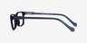 Scuba Dark Purple Clear Blue AcetateEyeglass Frames from EyeBuyDirect, Side View