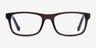 Scuba Brown Blue AcetateEyeglass Frames from EyeBuyDirect, Front View