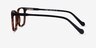 Travel Tortoise Black AcetateEyeglass Frames from EyeBuyDirect, Side View