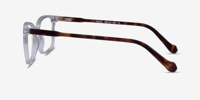 Travel Clear Tortoise AcetateEyeglass Frames from EyeBuyDirect, Side View