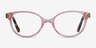 Grenadine Clear Pink Floral AcetateEyeglass Frames from EyeBuyDirect, Front View