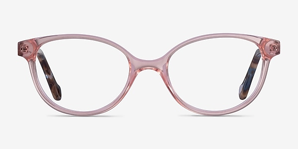 Grenadine Clear Pink Floral Acetate Eyeglass Frames