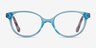 Grenadine Clear Blue Floral AcetateEyeglass Frames from EyeBuyDirect, Front View