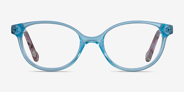 Grenadine Clear Blue Floral Acétate Montures de lunettes de vue