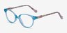 Grenadine Clear Blue Floral AcetateEyeglass Frames from EyeBuyDirect, Angle View