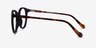 Saturn Black Tortoise AcetateEyeglass Frames from EyeBuyDirect, Side View