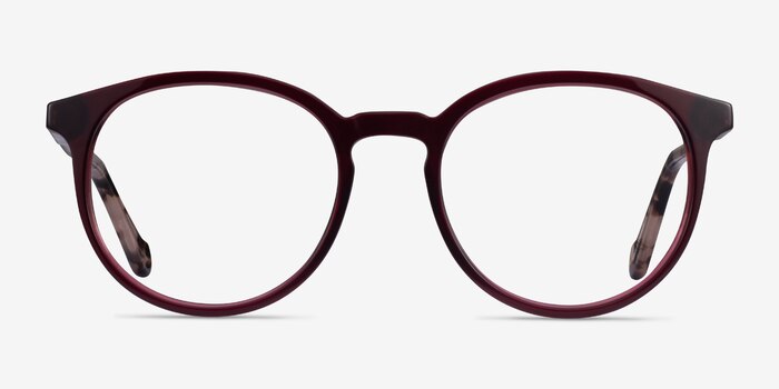 Saturn Mulberry Tortoise Acetate Eyeglass Frames from EyeBuyDirect