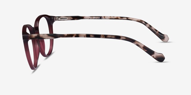 Saturn Mulberry Tortoise AcetateEyeglass Frames from EyeBuyDirect, Side View