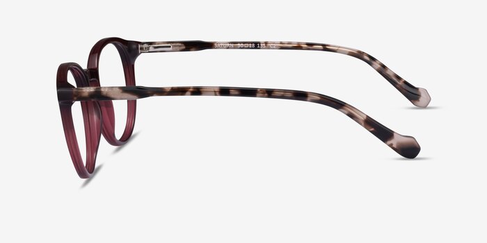 Saturn Mulberry Tortoise Acetate Eyeglass Frames from EyeBuyDirect