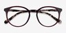 Saturn Mulberry Tortoise AcetateEyeglass Frames from EyeBuyDirect, Closed View