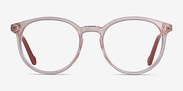 Saturn Clear Pink Terracotta Acétate Montures de lunettes de vue