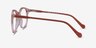 Saturn Clear Pink Terracotta AcetateEyeglass Frames from EyeBuyDirect, Side View
