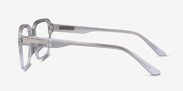 Neat Clear AcetateEyeglass Frames from EyeBuyDirect, Side View