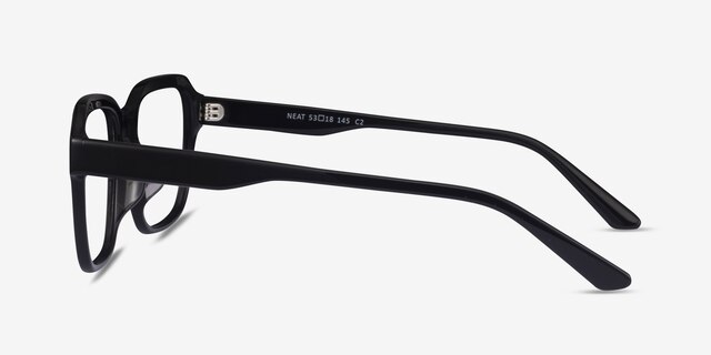 Neat Black AcetateEyeglass Frames from EyeBuyDirect, Side View
