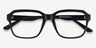 Neat Black AcetateEyeglass Frames from EyeBuyDirect, Closed View