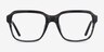 Neat Striped Gray AcétateMontures de lunettes de vue d'EyeBuyDirect, Vue de Face