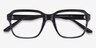 Neat Striped Gray AcétateMontures de lunettes de vue d'EyeBuyDirect, Vue Rapprochée