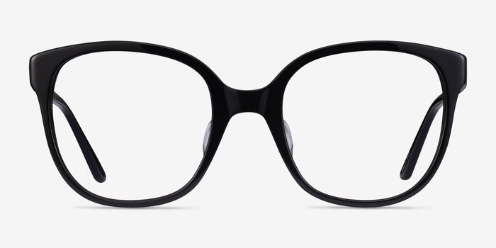 Osmanthus Black Acetate Eyeglass Frames from EyeBuyDirect