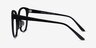 Osmanthus Black AcetateEyeglass Frames from EyeBuyDirect, Side View