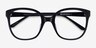 Osmanthus Black AcetateEyeglass Frames from EyeBuyDirect, Closed View