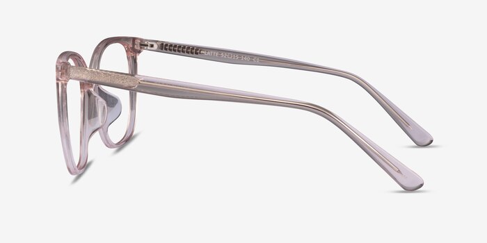 Latte Clear Beige Acétate Montures de lunettes de vue d'EyeBuyDirect