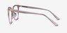 Latte Clear Beige AcetateEyeglass Frames from EyeBuyDirect, Side View