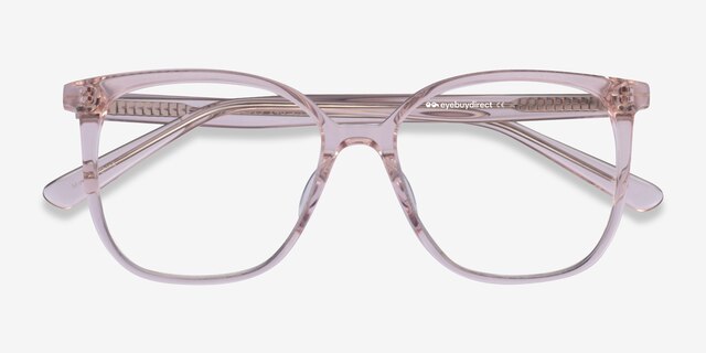 Latte Clear Beige AcetateEyeglass Frames from EyeBuyDirect, Closed View