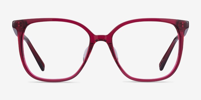 Latte Raspberry Acetate Eyeglass Frames from EyeBuyDirect