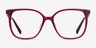 Latte Raspberry AcetateEyeglass Frames from EyeBuyDirect, Front View