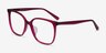 Latte Raspberry AcetateEyeglass Frames from EyeBuyDirect, Angle View