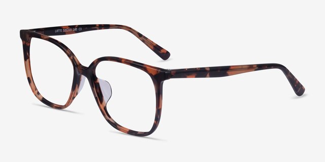 Latte Tortoise AcetateEyeglass Frames from EyeBuyDirect, Angle View