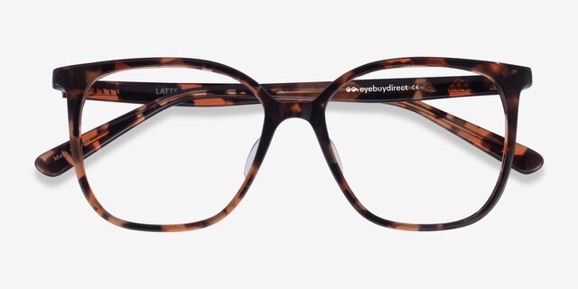 Latte Tortoise AcetateEyeglass Frames from EyeBuyDirect, Closed View