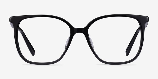 Latte Black AcetateEyeglass Frames from EyeBuyDirect, Front View