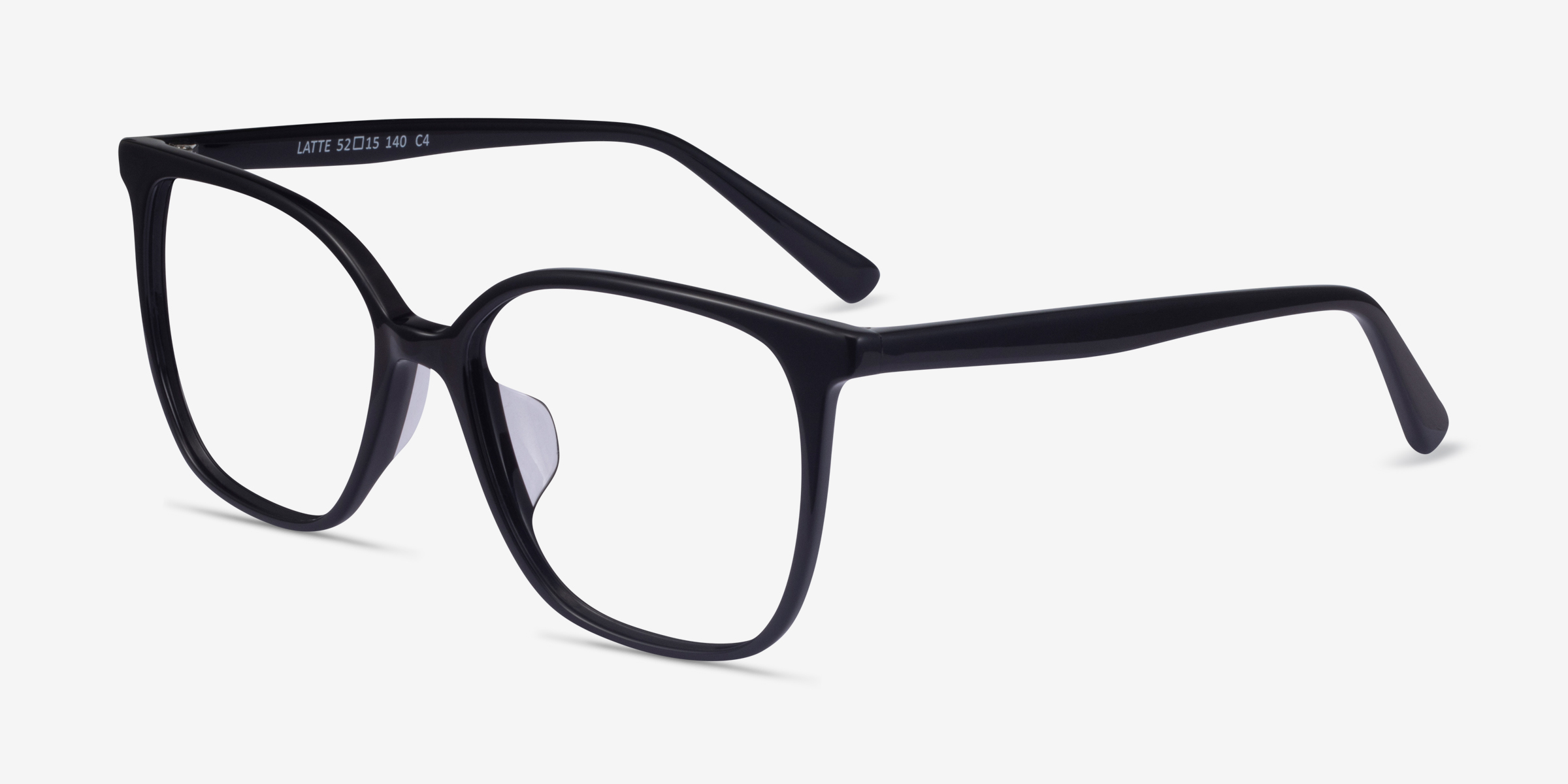 Latte Square Black Glasses for Women | Eyebuydirect
