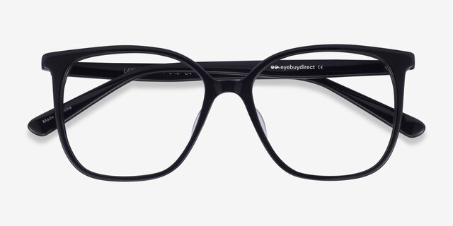 Latte Black AcetateEyeglass Frames from EyeBuyDirect, Closed View