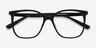 Latte Black AcetateEyeglass Frames from EyeBuyDirect, Closed View