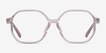 Crepuscule Clear Beige AcetateEyeglass Frames from EyeBuyDirect, Front View
