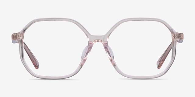 Crepuscule Clear Beige AcetateEyeglass Frames from EyeBuyDirect, Front View