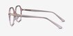 Crepuscule Clear Beige AcetateEyeglass Frames from EyeBuyDirect, Side View