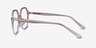Crepuscule Clear Beige AcetateEyeglass Frames from EyeBuyDirect, Side View